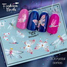 Слайдер 3D дизайн - наклейки на ногти fashionnails FN 3D crystal #7